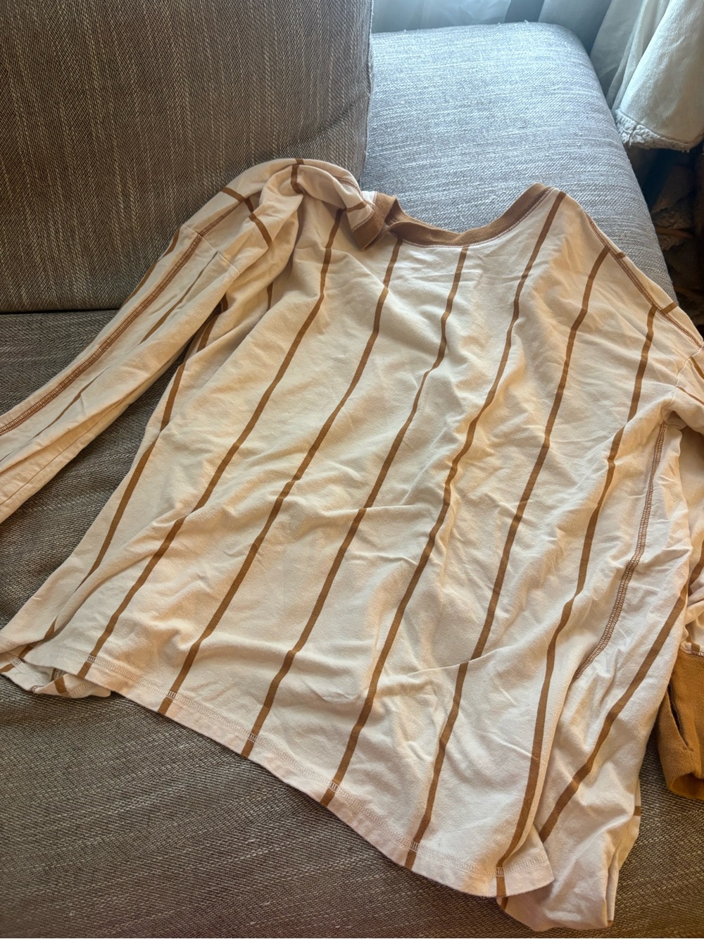 Free people striped layer oversized longsleeve